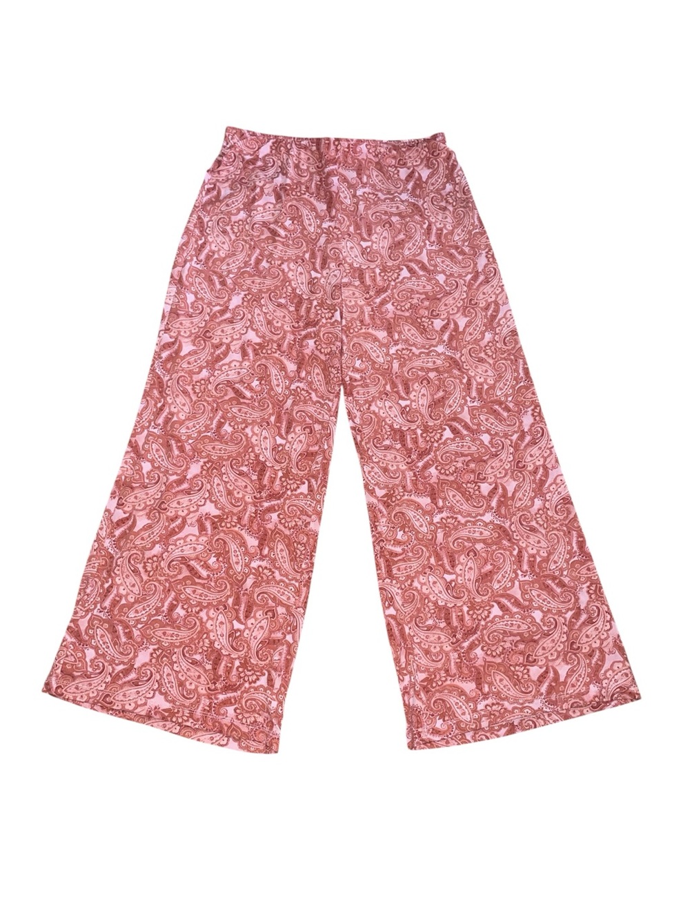 Willow drive paisley print wide leg pants